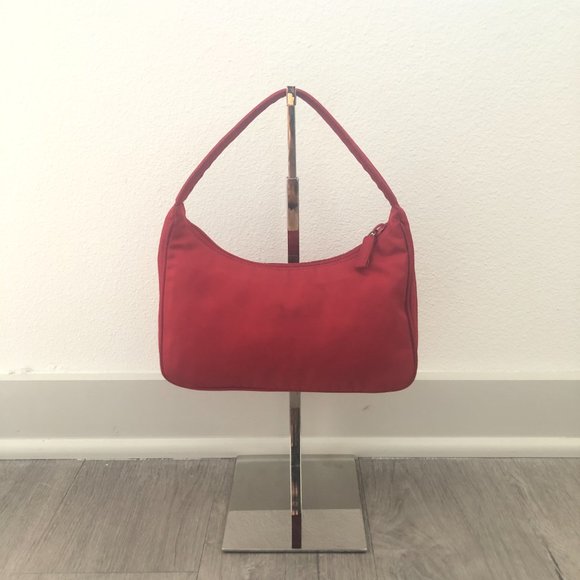 Prada Shoulder Bag - Tessuto Hobo, Red. - Picture 4 of 9